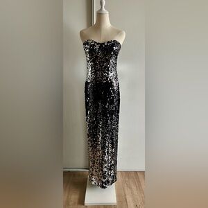 Strapless Sequin Gown NWOT
